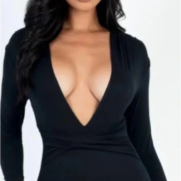 Cappella  WOMEN'S BLACK BODYSUIT  NWT - Picture 4 of 7
